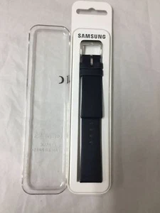 Samsung - Leather Medium Wrist Strap for Samsung Gear S3 Frontier/ Navy blue - Picture 1 of 3