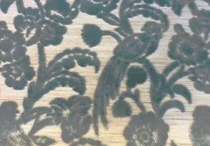 10 Yards After the Storm Delft Luxury Cut Velvet Fabric - Picture 1 of 6