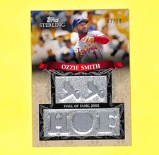 2009 Topps Sterling Ozzie Smith 7/10 Jersey Relic Card Cardinals HOF 