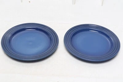Le Creuset 六沙拉/甜点 8.5 英寸盘子已停产 Lapis 2 件套 — 第 1/4 张图片