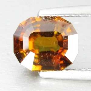 2.38Cts Natural Sparkling Sphene Titanite Fashion Emerald Cut Collection Gem - Picture 1 of 8