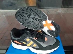 ADIDAS Yung-96 Chasm Shoes Core Black-Semi Coral-Solar Red Mens Size 9.5 EE7227 - Picture 1 of 6