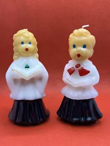 Vintage Christmas Caroler 5" Candles | Set of 2 - Bild 1 von 5