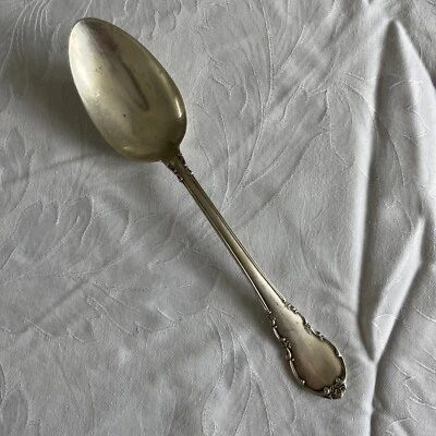 Ложка большая Lunt современная викторианская из чистого серебра 8 3/8 дюйма 63 г - Изображение 1 из 4