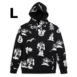 Disney Parks Halloween Glow in the Dark Pullover Hoodie Adult LARGE - Picture 1 of 4