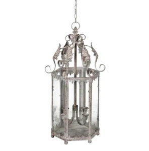 GROSSE HÄNGE LATERNE ORIENT ANTIK NOSTALGIE STIL METALL HÄNGELATERNE LAMPE NEU - Bild 1 von 2