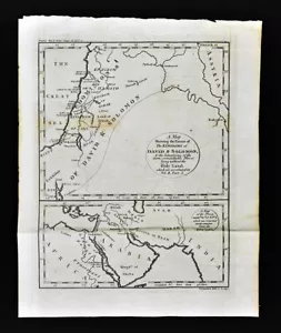 1801 Thomas Condor Map David Solomon Kingdoms Old Testament Bible Hebrew Jewish - Picture 1 of 4
