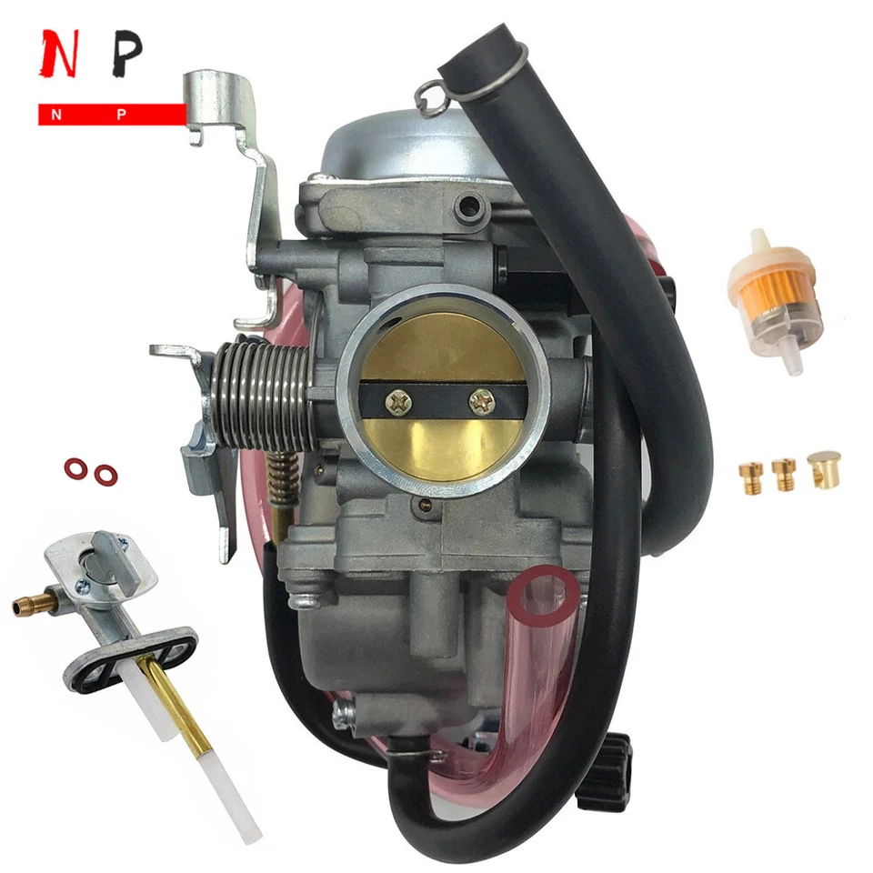 For Kawasaki KLR250 1985-2002 2003 2004 2005 Fuel Petcock Switch & Carburetor - Image 1 of 4