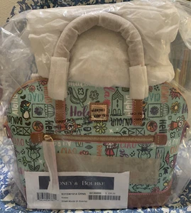 NEW DOONEY BOURKE DISNEYPARKS SMALL WORLD 55th ANNIVERSARYZIP SATCHEL MINT GREEN - Picture 1 of 24