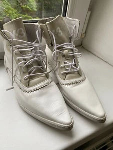 Y-3 Yohji Yamamoto Adidas Tenis Cuero Blanco EE. UU. 8 - Imagen 1 de 13