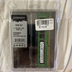 Ballistix Sport GAMING 16GB KIT (2X8GB) DDR3 -1600 1.5V - Picture 1 of 2