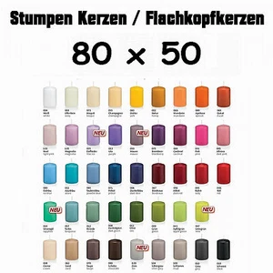 24x Kerzen 80x50mm/8x5cm 1.Wahl Qualität / Kerzen Wiedemann / neue Farben 2023 - Bild 1 von 46