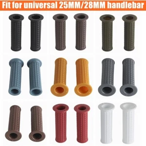 25MM 28MM Dirtbike Moto Rubber Handlebar Grips Bar Fit For Kawasaki Honda Harley - Bild 1 von 29