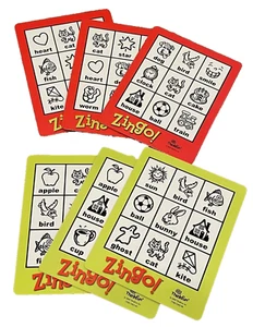 Zingo Bingo Tile Game Thinkfun Replacement boards Two Sided Used 6 pieces 2009 - Picture 1 of 2