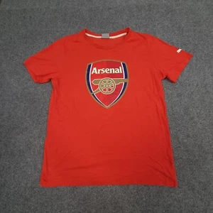 Arsenal FC shirt Mens SMALL red cotton graphic short sleeve tShirt puma size S - Picture 1 of 9