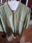 Haggar Collection Extra Large Button Down Collar 75 Rayon 25 Polyester Lime