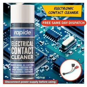 1 x Interruptor Limpiador de Contacto Eléctrico 200ml Limpiar Aerosol Spray Lata Removedor de Suciedad - Imagen 1 de 1