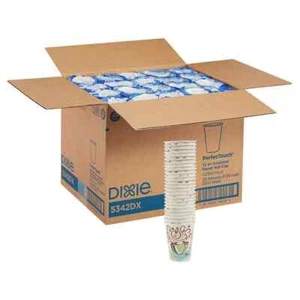 Estuche de 500 tazas calientes Dixie PerfecTouch 12 oz, 500 unidades, suministros de café de oficina - Imagen 1 de 3