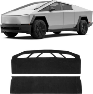 Black Dashboard Cover Mats Protector Anti-Glare Non-Slip Fits 24-26 Cybertruck - Foto 1 di 7