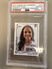 2019 Panini Women’s World Cup France Sticker #417 Mallory Pugh PSA 10 Gem