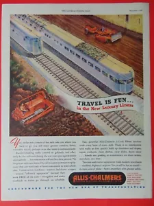 1945 ALLIS-CHALMERS Costruisce Ferrovie Foto Stampa Arte Pubblicità - Foto 1 di 1