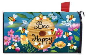 Cubierta de buzón de gran tamaño Briarwood Lane Happy Beehive - Imagen 1 de 3