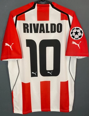 RIVALDO #10 MEN PUMA FC OLYMPIACOS 2005/2006 SOCCER FOOTBALL SHIRT JERSEY SIZE M Cover