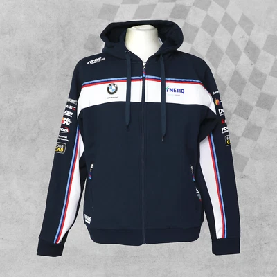 Official BMW Racing Synetiq Motorsport Merchandise Sweatshirt Zip Up Hoodie - Image 1 of 4