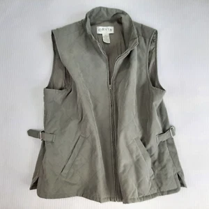 Orvis Women's Vest Diamond Quilted Lined Microfiber Size L Green Adjustable - Picture 1 of 8