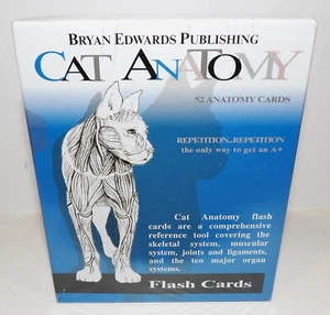 WONDERFUL NEW IN PACKAGING BRYAN EDWARDS PUBLISHING 52 CAT ANATOMY FLASH CARDS - Picture 1 of 6