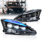 Blue DRL LED Headlights For 2006 2013 Lexus IS250 IS350 ISF Dynamic Front Lamps