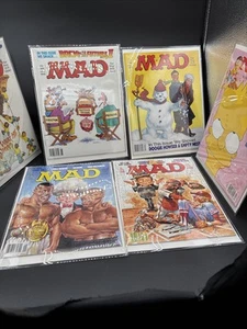 1990 MAD Magazines All NEW Bag/Boarded Simpsons Baseball Tyson Gremlins Doogie - Picture 1 of 9