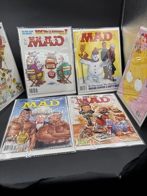 1990 MAD Magazines All NEW Bag/Boarded Simpsons Baseball Tyson Gremlins Doogie - Image 1 of 4