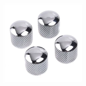 4Pcs Chrome Dome Tone Volume Control Knobs for Electric Guitar Bass Repair - Picture 1 of 15