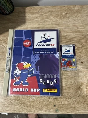 Francia 98 Mundial Tarjetas Coleccionables Álbum Coleccionista Completo PANINI + Un Paquete Foto 1 de 4