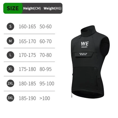 WOSAWE Unisex Motorcycle Vest Warm Fleece Sleeveless Motorbike Jacket 4 Pockets - Image 1 of 4
