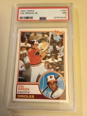 1983 Topps Cal Ripken Jr. #163 cartão de beisebol PSA 7 classificação - Imagem 1 de 2