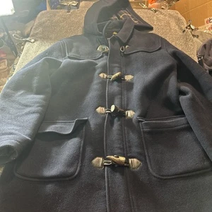 Brooks Brothers Herren blauer Wollmantel, Knebelknöpfe und Kapuze Gr. XL lesen - Bild 1 von 16