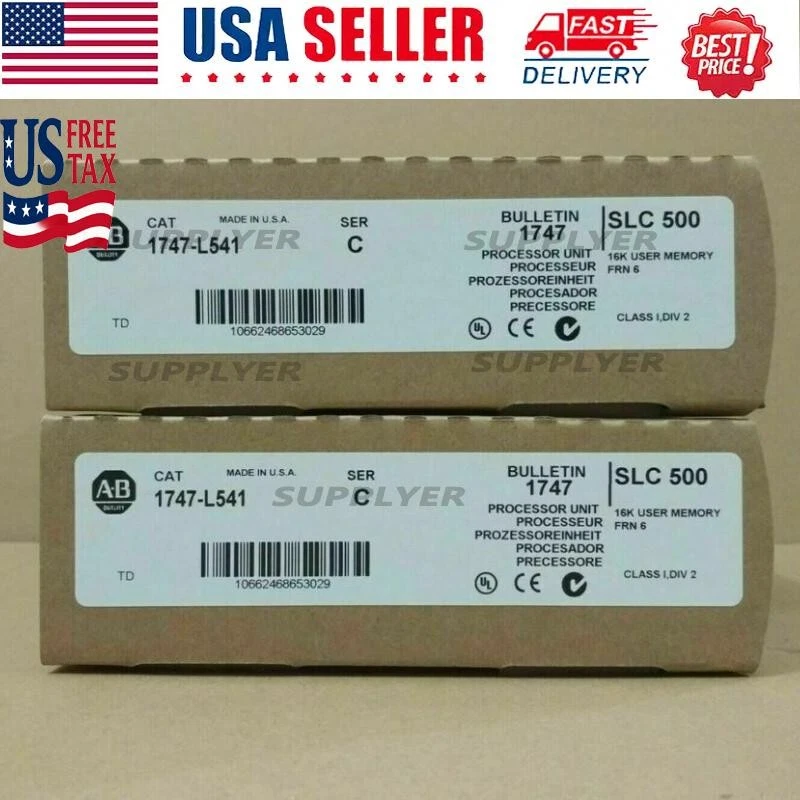 NEW SEALED AB 1747-L541 /C SLC 500 SLC 5/04 CPU PROCESSOR UNIT MODULE US - Image 1 of 1