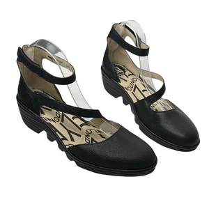 Fly London Women's Leather Plan 717 Closed Toe Wedge Heels Size 40/9-9.5 Comfort - Picture 1 of 11