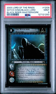 PSA 9 Black Lord Masterwork #12O9 Lord of the Rings TCG 2005 Decipher Foil C50 - Image 1 of 2