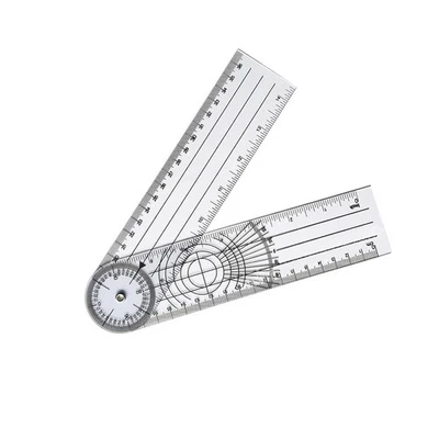 Transtrator médico, régua de plástico goniômetro 8,5 polegadas, profissional 360 graus...  - Imagem 1 de 4