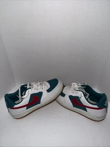 2022 Damen Nike Air Force 1 Low Größe 11 Weiß/Grün/Rot Sneaker Top Zustand - Bild 1 von 12