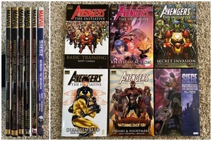 Avengers Initiative Premiere HC Set 1 2 3 4 5 Siege - Allenamento Base Slott 35 - Foto 1 di 16