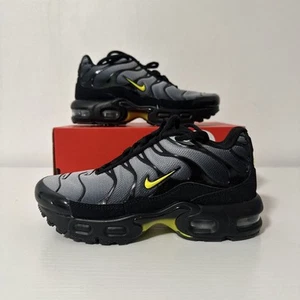 Nike Air Max Plus Ps Black/opti  YELLOW /wolf Grey Size 13.5 C Kids - Picture 1 of 7