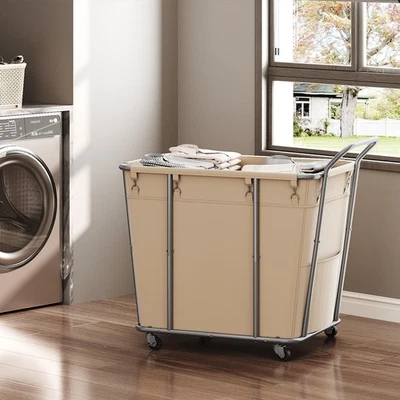 Laundry Sorter, 313L Large Laundry Basket, Rolling Hamper, Minimalist Laundry... - Image 1 of 4