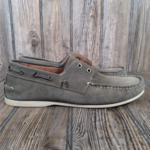 John Varvatos Star USA Boot Halbschuh Schuhe Herren 9,5 M F1543P1B Grau Wildleder Slipper - Bild 1 von 12