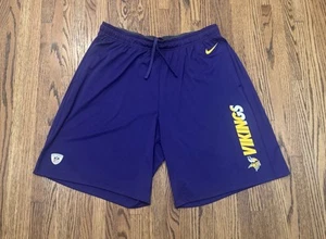 Minnesota Vikings Nike NFL Football Drawstring Athletic Training Shorts Mens 2XL - Picture 1 of 10