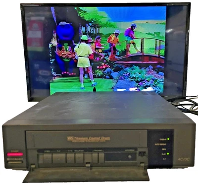 Tambor recubierto de titanio Daewoo DVP-1281N VHS, reproductor VHS con control remoto - probado funciona Foto 1 de 4