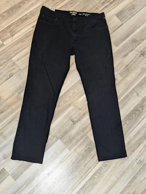 Levi's Denizen 216 Jeans Men's Size 36x30 Black Zip Fly Straight Leg Skinny Fit - Image 1 of 4